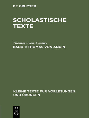 cover image of Thomas von Aquin